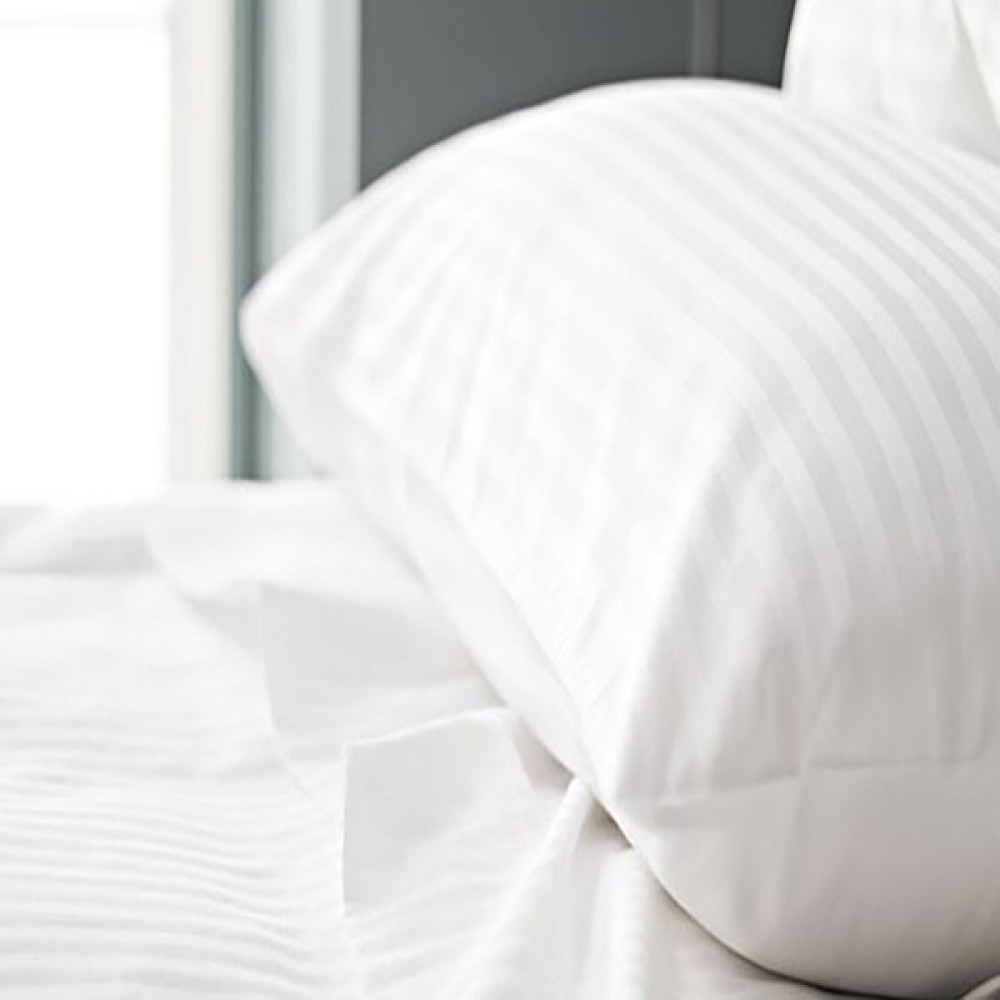 Tfex 83 Tel Çizgili Yastık Kılıfı Saten Otel Tipi 50X70 cm - 50 x 70 cm - Beyaz Yastık Kılıfı Fiyatı