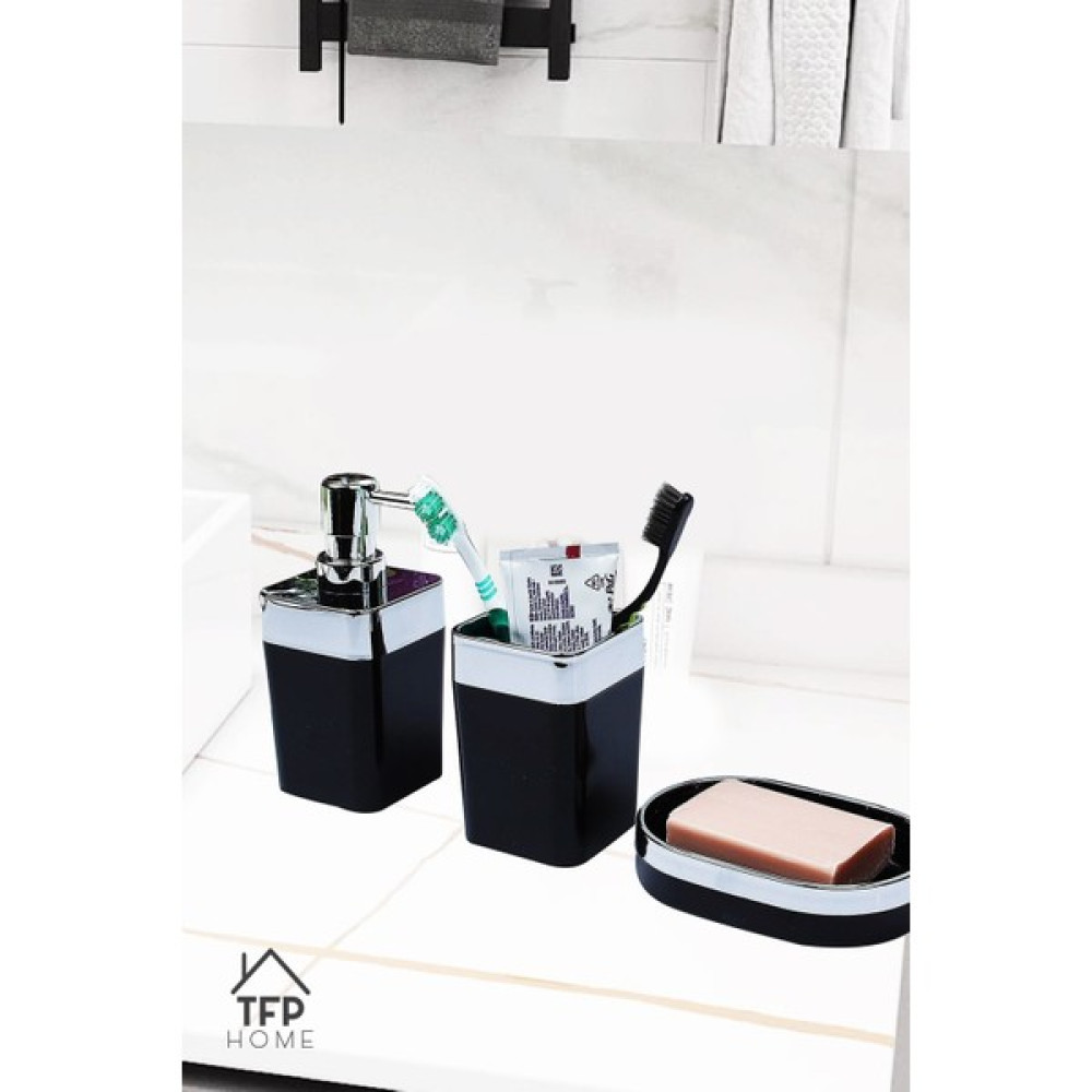 TFP Home 3 Parça Banyo Seti Diş Fırçalık Sıvı Sabunluk Sabunluk Seti Banyo Takımı Banyo Aksesuarları Fiyatı