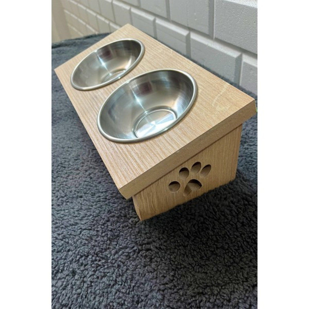 Tg Pet Luni Ahşap Demonte Kedi Köpek Mama ve Su Kabı Evcil Hayvan Ürünleri Fiyatı