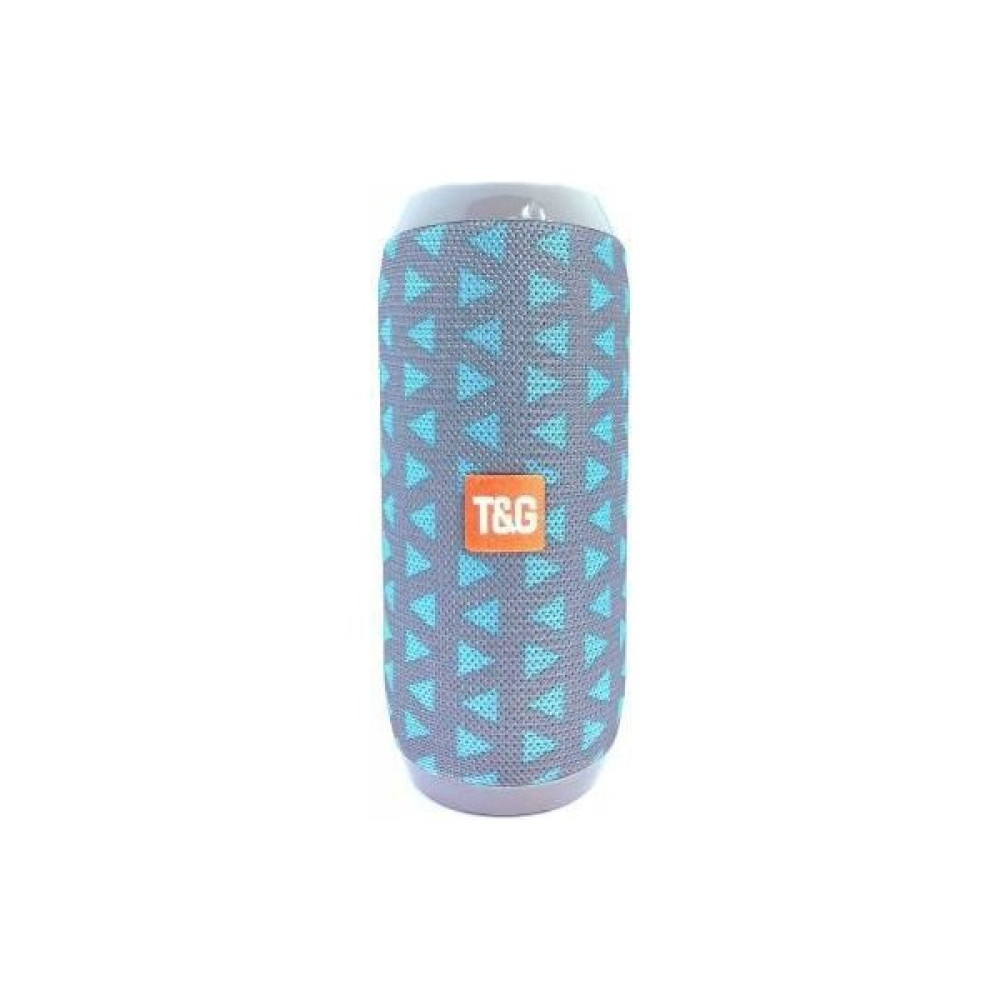 T&G TG117 Silindir Su Geçirmez Bluetooth Hoparlör Fm Radyo Açık Mavi Üçgen - Gri Bluetooth Hoparlör Fiyatı