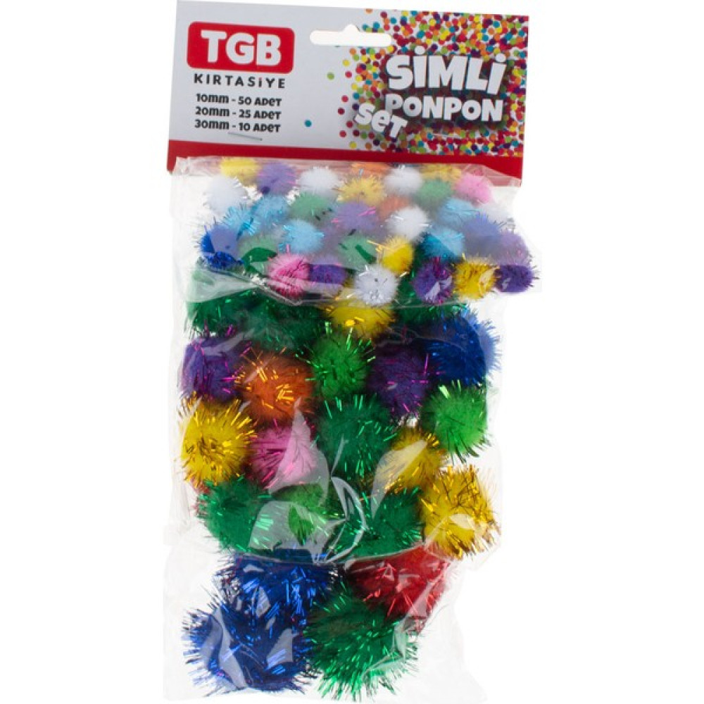 Tgb Ponpon Simli Karışık 10MM-20MM-30MM TGB2816 8166 Elişi Kağıdı Fiyatı