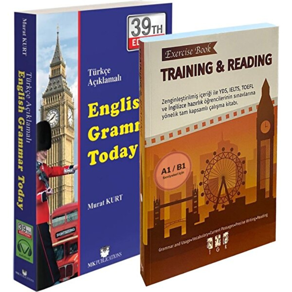 TGR English Grammar Today (Ingilizce Gramer Kitabı) + Training & Reading (Okuma ve Alıştırma Kitabı) Yabancı Dil Kitapları Fiyatı