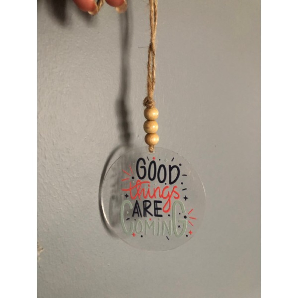 That Moment Yazılı Araba Süsü, Good Things Are Coming Dikiz Aynası Süsü, Arkadaşa Hediye, Oto Aksesuarı Oto Seyahat Ürünleri Fiyatı