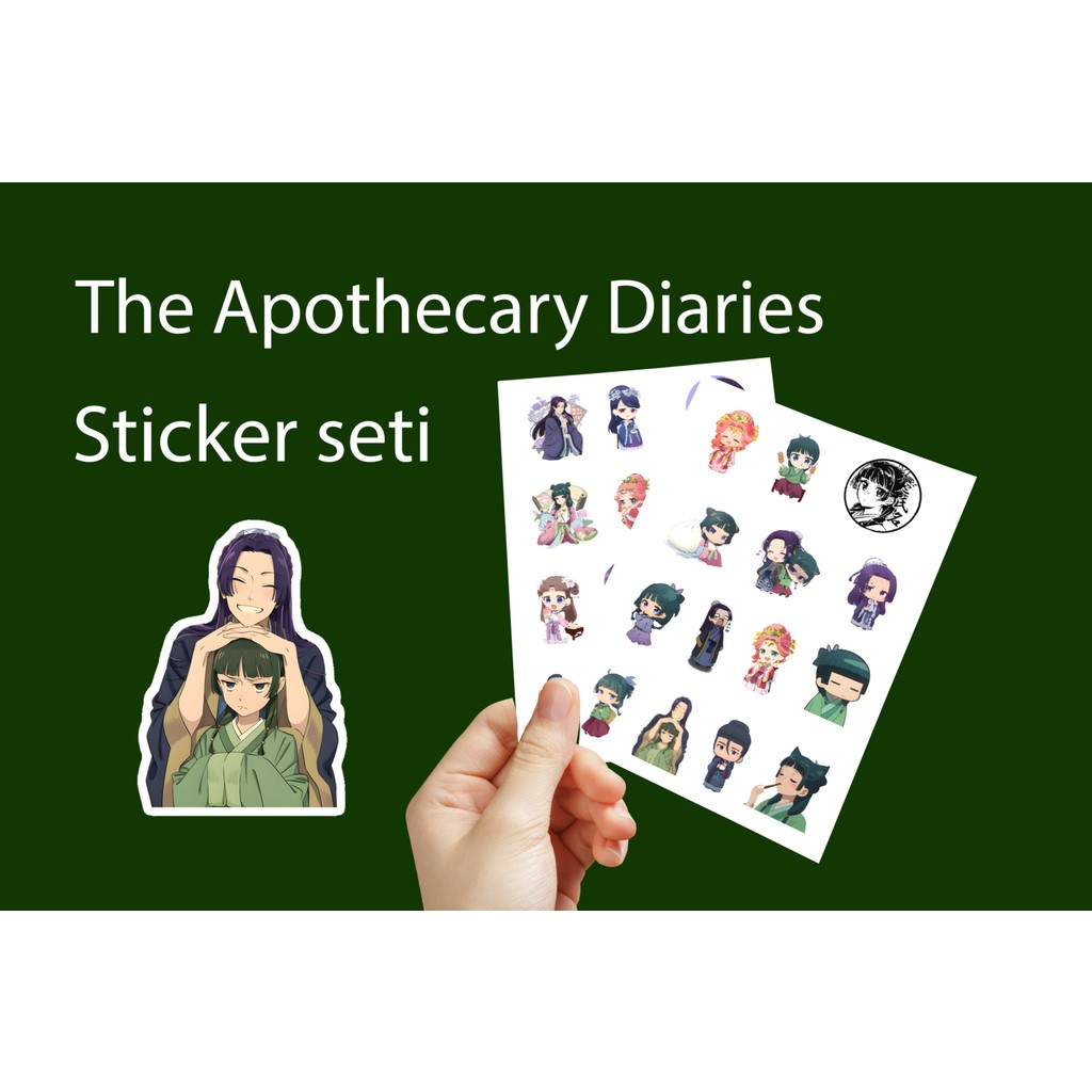 The Apothecary Diaries Sticker Seti - Anime Okul Etiketi Fiyatı