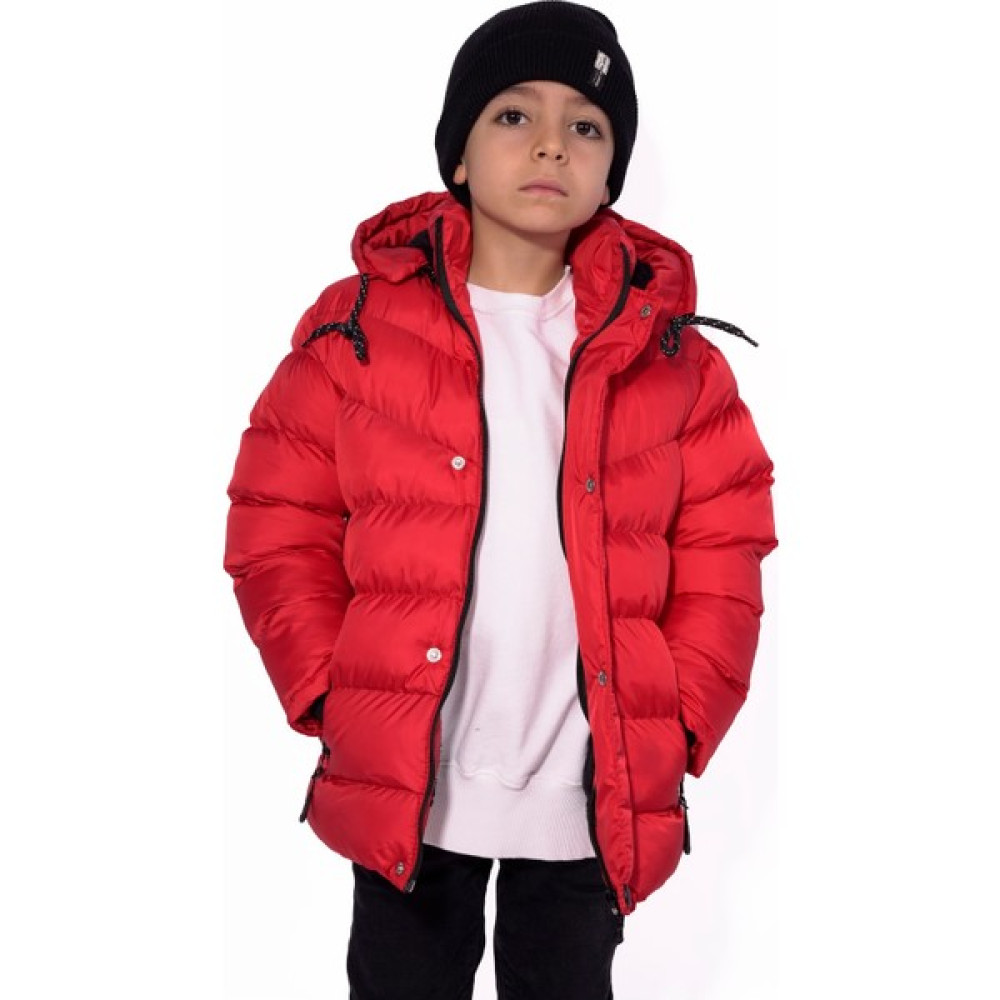 The Arslan Collection Erkek Çocuk Mont Kürklü Peluş Astarlı Çıkarılabilir Kapüşonlu Kırmızı Mont Erkek Çocuk Mont Fiyatı