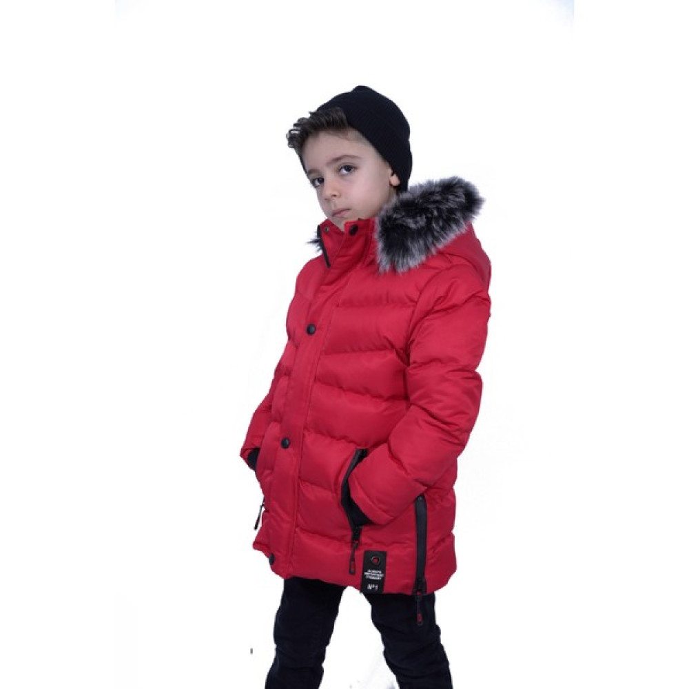 The Arslan Collection Kürklü Peluş Astarlı Çıkarılabilir Kapüşonlu Mont Erkek Çocuk Mont Erkek Çocuk Mont Fiyatı