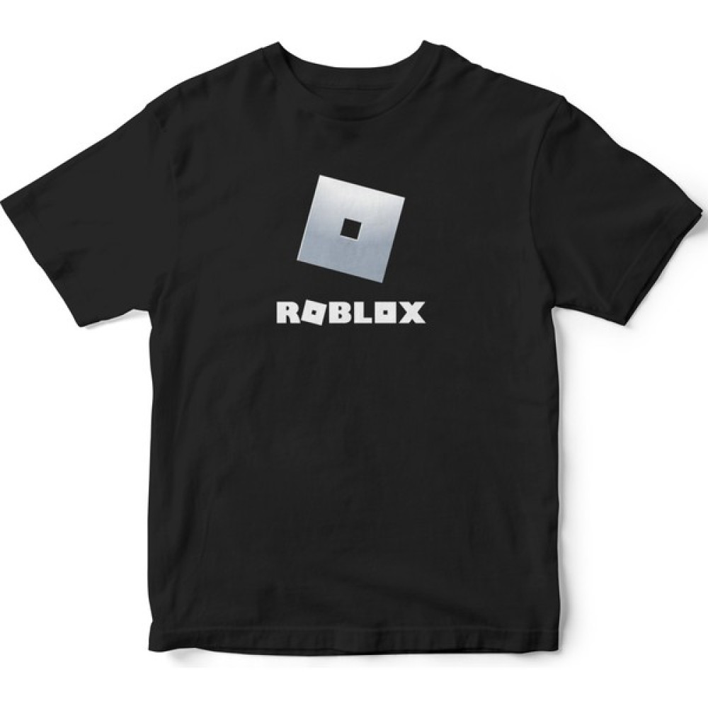 The Baskı Siyah Roblox Yazı Baskılı Çocuk T-Shirt Erkek Çocuk T-shirt Fiyatı