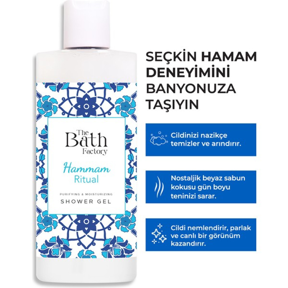 The Bath Factory Hamam Duş Jeli 400 ml Duş Jelleri ve Banyo Köpükleri Fiyatı