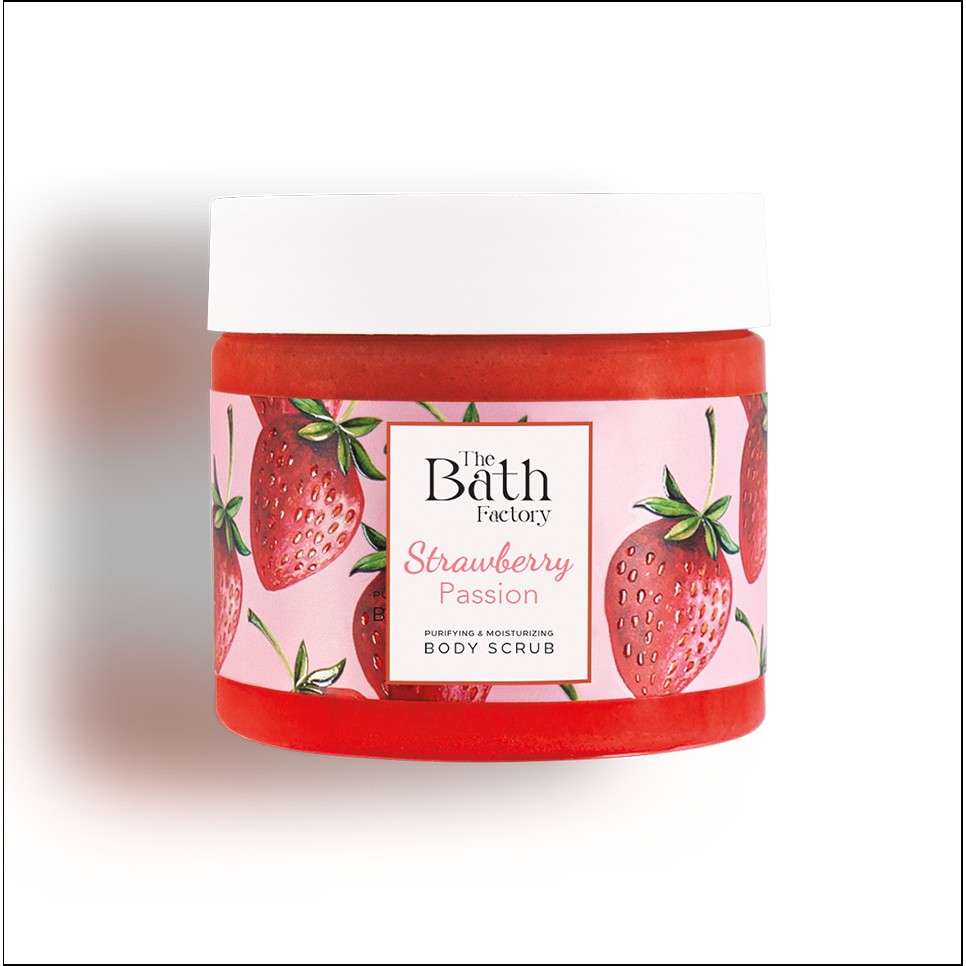 THE BATH FACTORY Nemlendirici Ve Arındırıcı Shea Vücut Peelingi - Çilek Aromalı 300gr" Vücut Bakımı Fiyatı