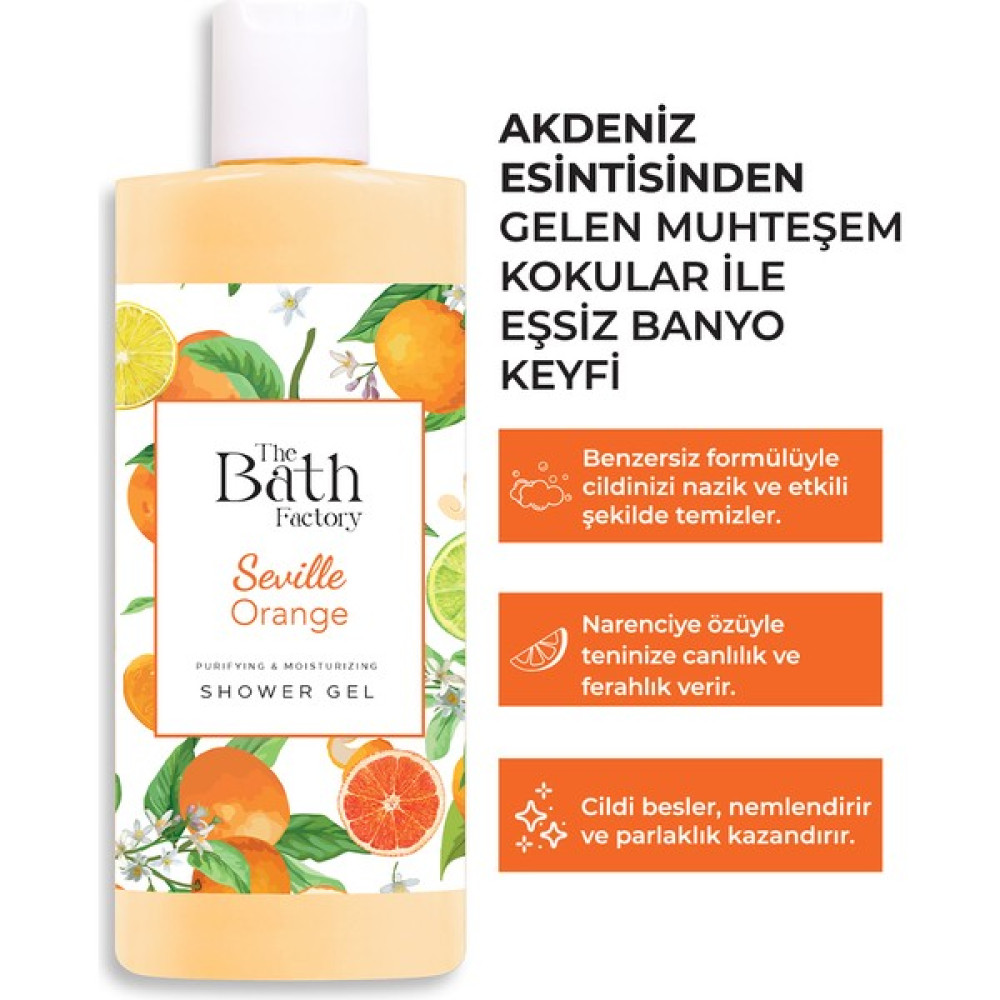 The Bath Factory Turunç Duj Jeli 400 ml Duş Jelleri ve Banyo Köpükleri Fiyatı