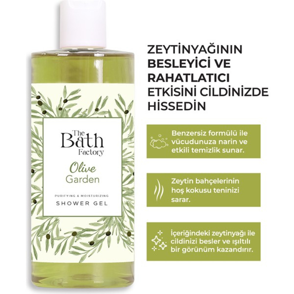 The Bath Factory Zeytinyağlı Duş Jeli 400 ml Duş Jelleri ve Banyo Köpükleri Fiyatı