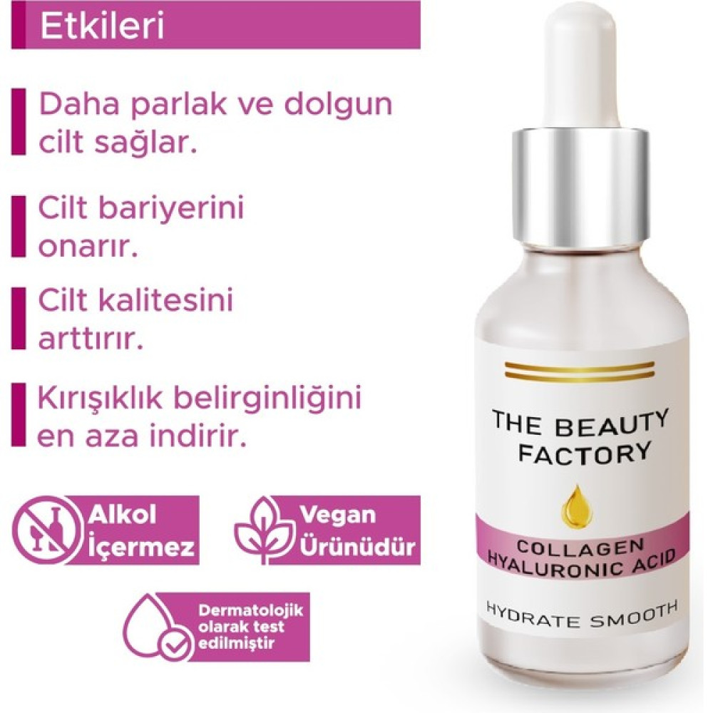 The Beauty Factory Collagen Hyaluronic Acid Hydrate Smooth Anti-Aging / Yaşlanma Karşıtı Fiyatı