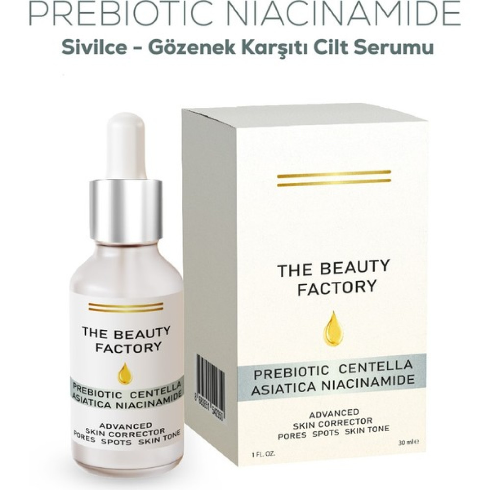 The Beauty Factory Prebıotıc Centella Asıatıca Nıacınamıde Advanced Skın Corrector Pores Spots Skın Tone Akne ve Sivilce Bakımı Fiyatı