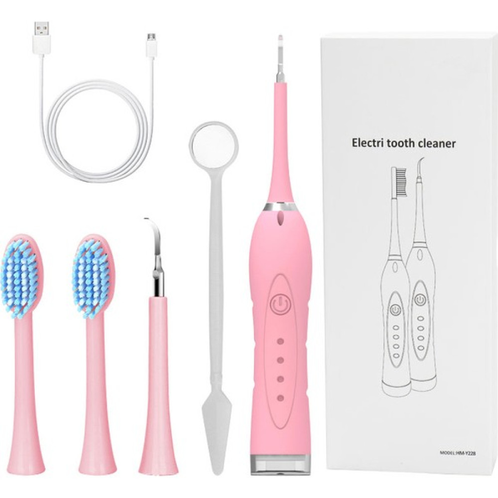 The Beauty Shop Elektrikli Taş Sökücü Diş Beyazlatma Temizleme Diş Tartar Sökücü (Yurt Dışından) - Pembe Şarjlı Diş Fırçası ve Aksesuarları Fiyatı