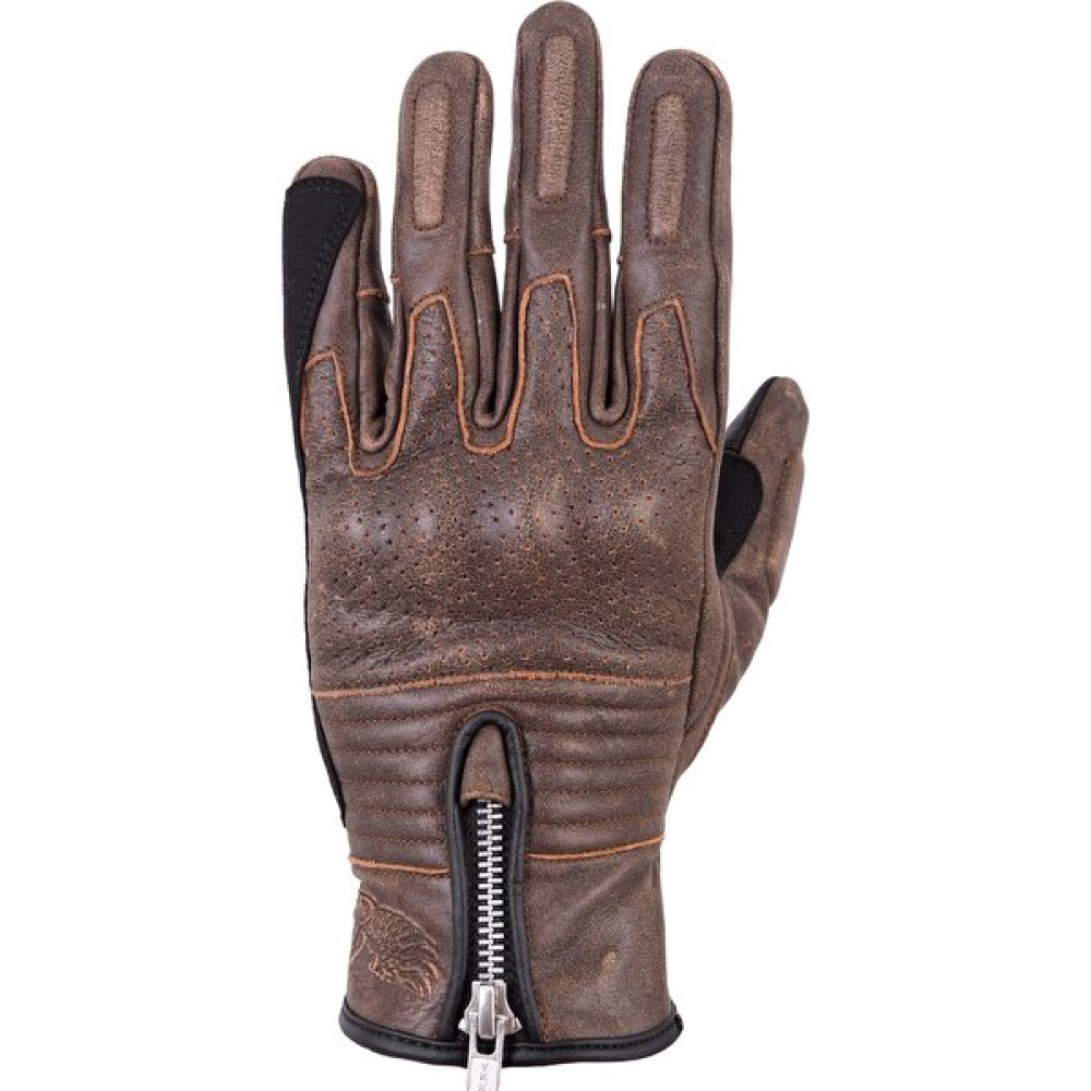 The Biker Jeans Retro Brown Korumalı Motosiklet Deri Eldiveni - 2XL Motorsiklet Eldivenleri Fiyatı