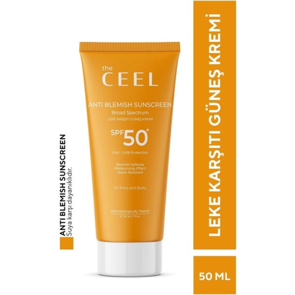 The Ceel Spf 50+ Leke Karşıtı Tüm Ciltler İçin Yüksek Korumalı Güneş Kremi 50 ml Güneş Kremleri ve Losyonları Fiyatı