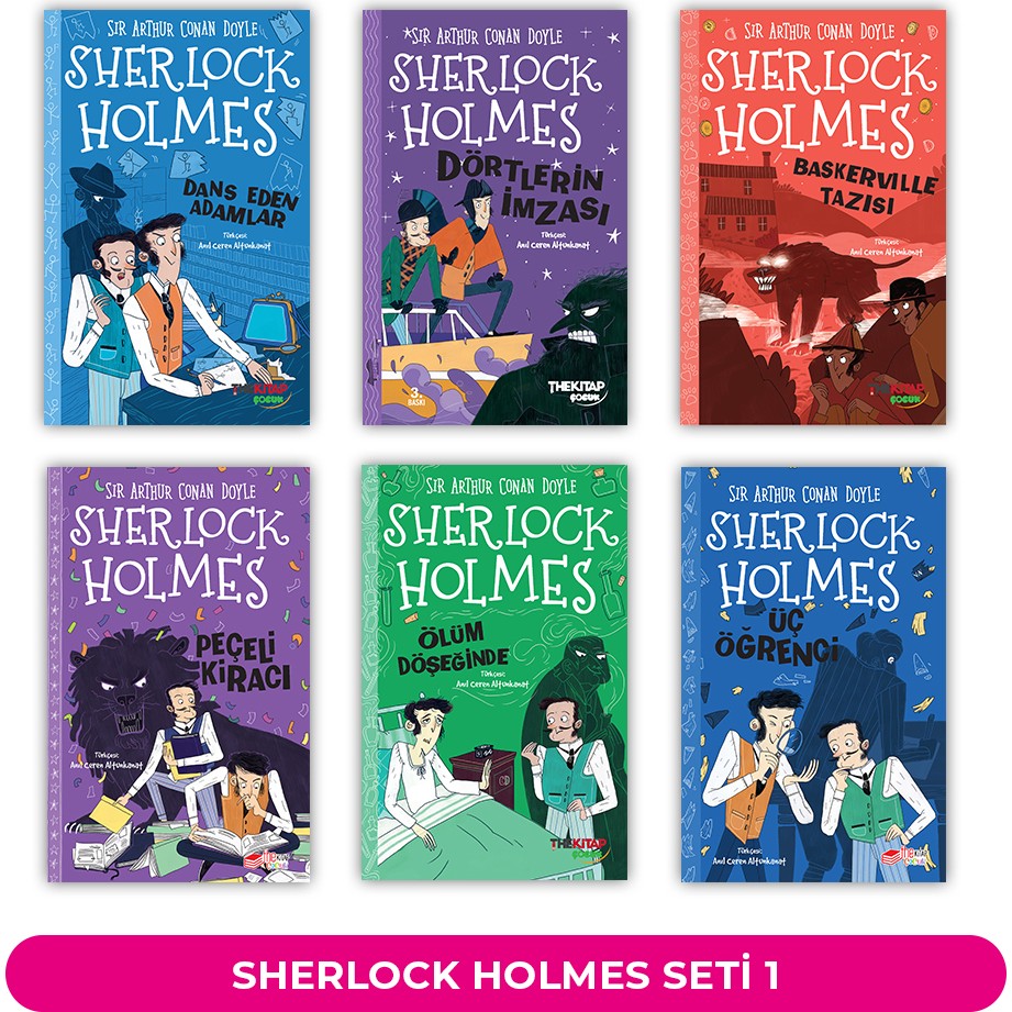 The Çocuk Sherlock Holmes Seti 1 - Sir Arthur Conan Doyle'dan Dörtlerin İmzası, Baskerville Tazısı, Ölüm Döşeğinde Polisiye Fiyatı