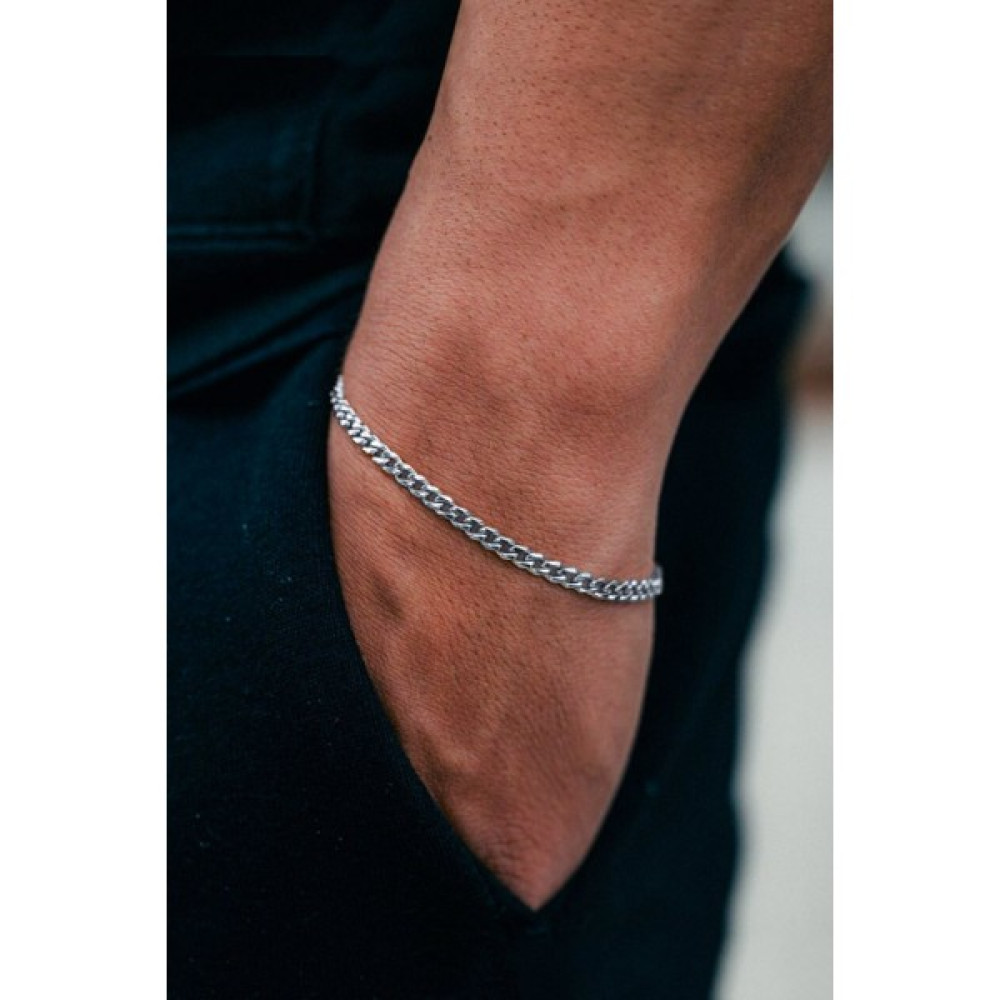 The Collection Unisex Kararmaz Ince Klasik Zincir Gümüş Çelik Bileklik Saat ve Bileklik Aksesuarı Fiyatı