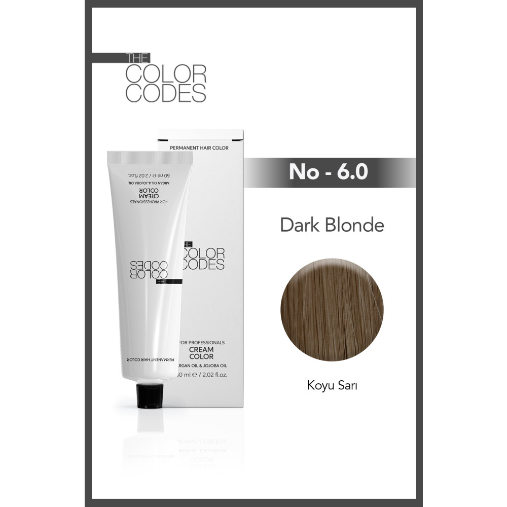 THE COLOR CODES CREAM COLOR SAÇ BOYASI 6.0 KOYU SARI 60ML Saç Boyası Fiyatı