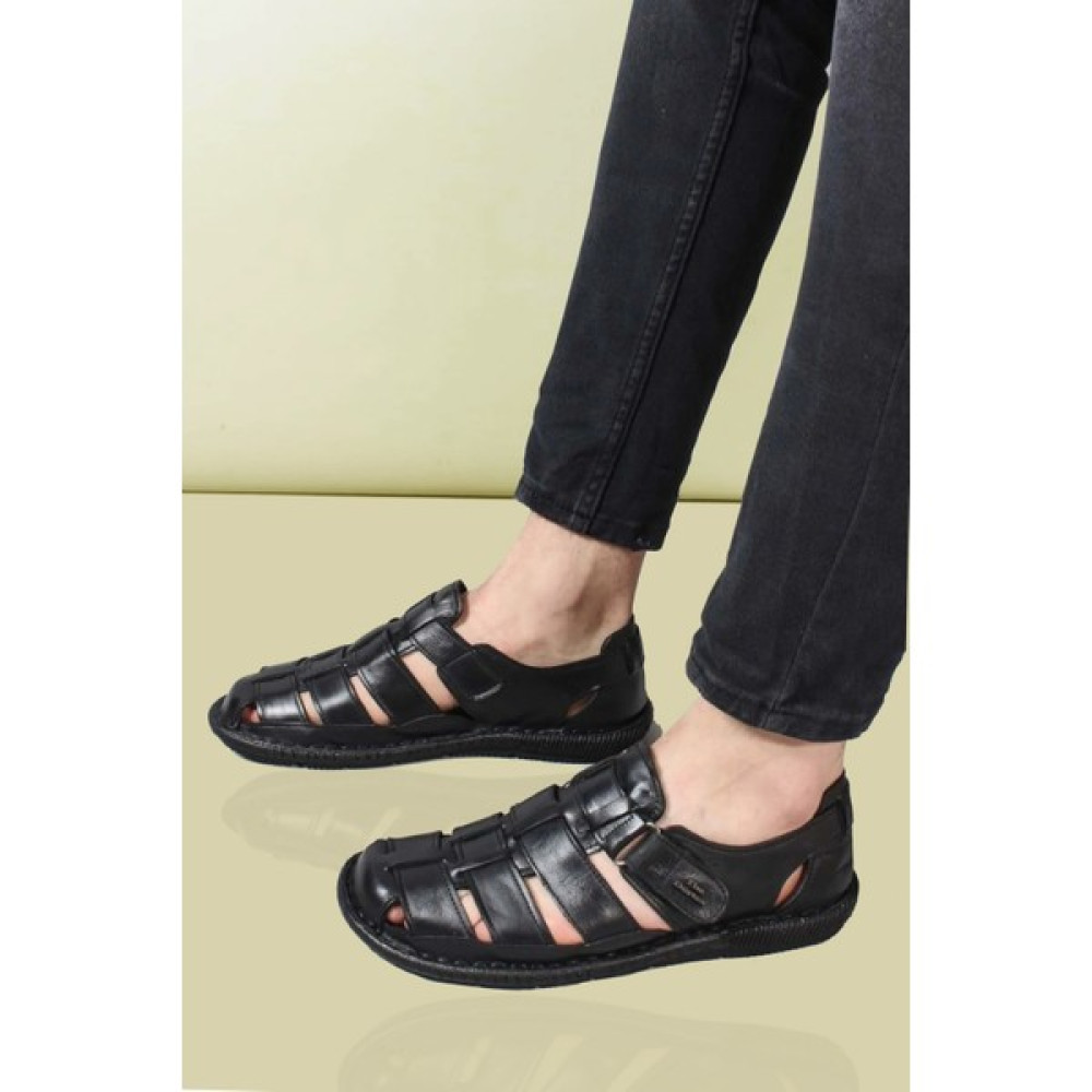 The Dortex Shoes DRTSAN71 İçi ve Dışı Deri Ortopedik Yazlık Erkek Sandalet Erkek Terlikleri ve Sandaletleri Fiyatı