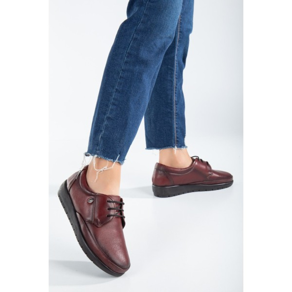 The Dortex Shoes GKT011 İçi ve Dışı Deri Topuk Jelli Ortopedik Günlük Anne Ayakkabısı Kadın Günlük Ayakkabıları Fiyatı