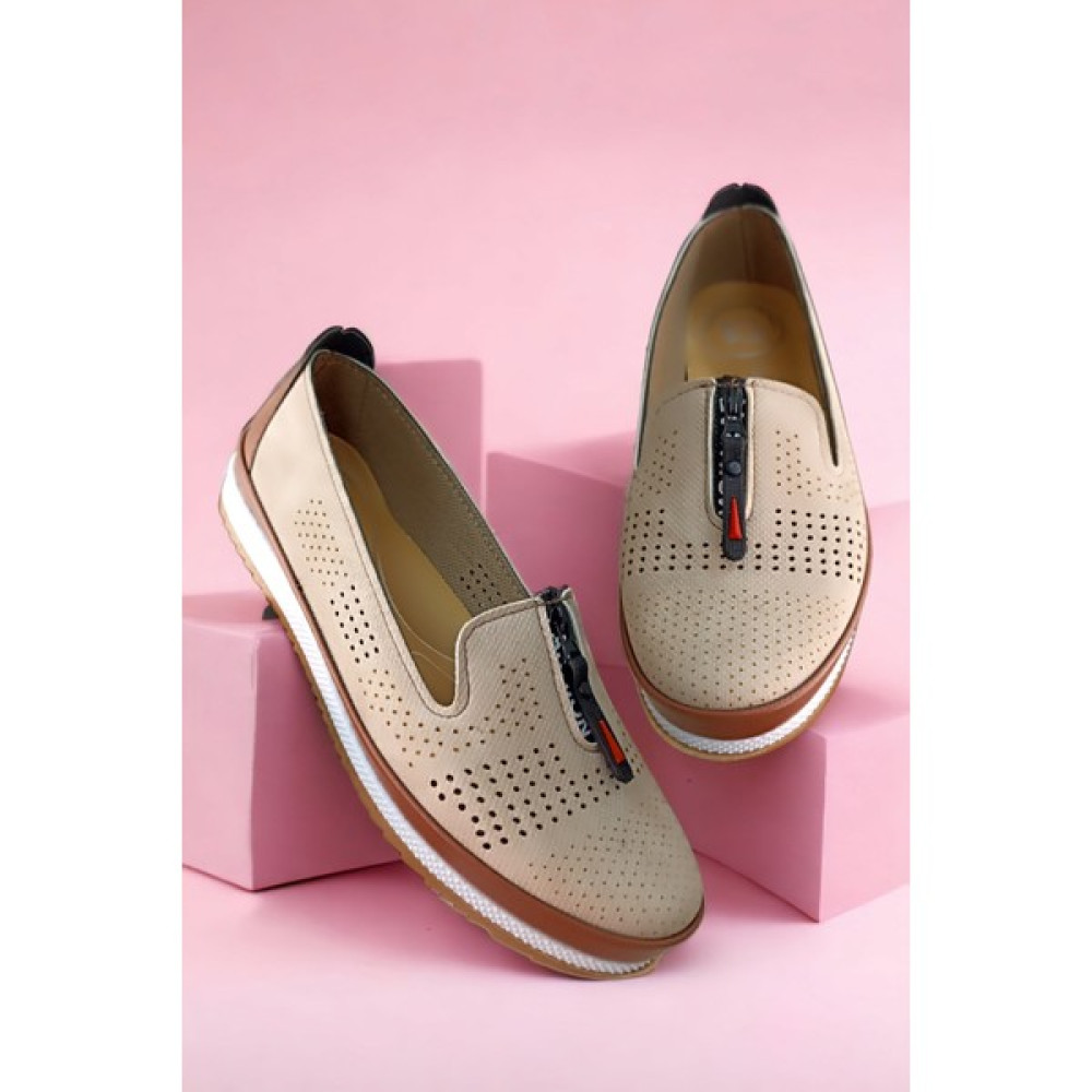 The Dortex Shoes The Dortex CGL81 Delik Görünümlü Ortopedik Yazlık Babet Babetler Fiyatı