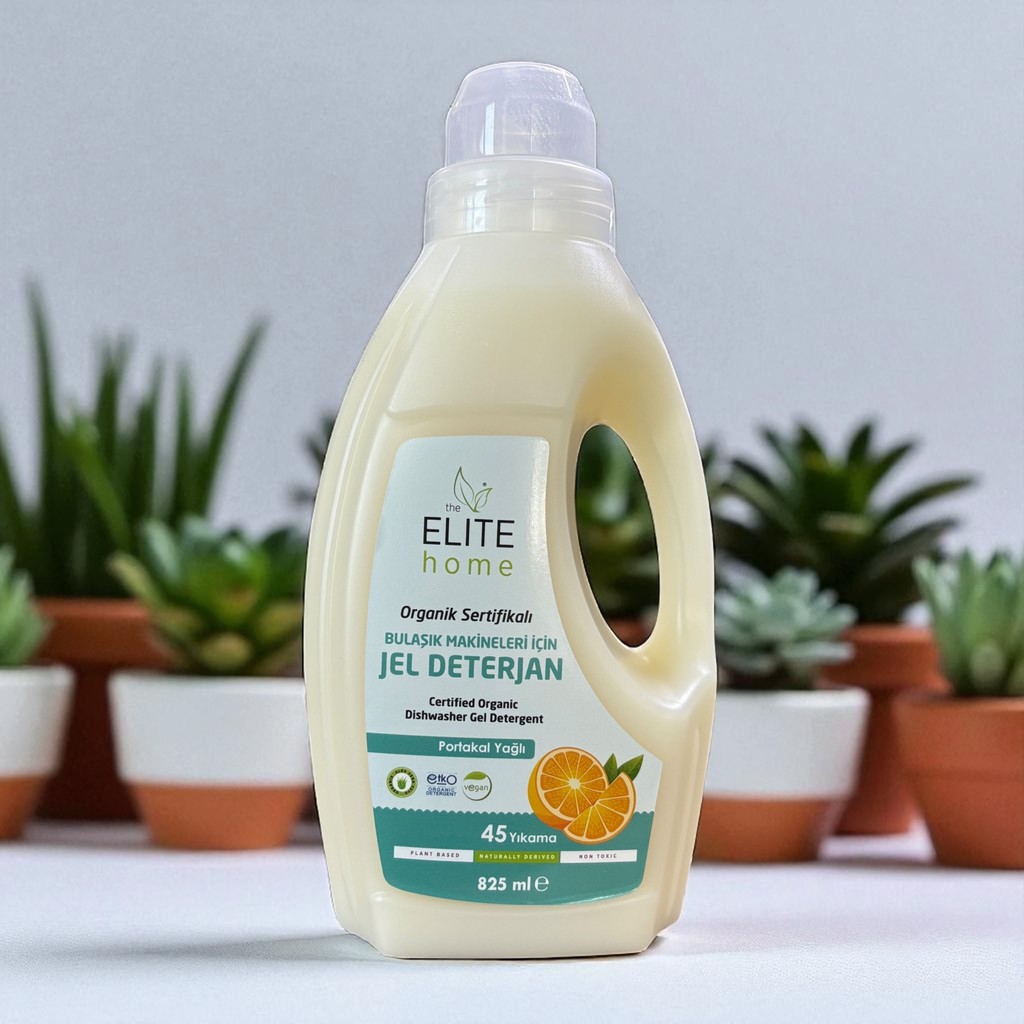 The Elite Home Bulaşık Makinesi Jel Deterjan 825 ml Organik, Vegan, Doğal , Portakal Yağlı Bulaşık Makineleri Fiyatı