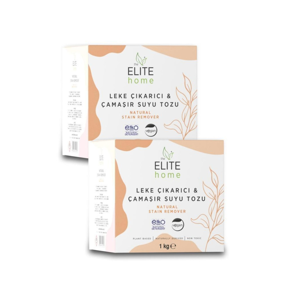 The Elite Home Doğal Ve Vegan Sertifikalı Leke Çıkarıcı Çamaşır Suyu Tozu 1 Kg*2 Çamaşır Yıkama Fiyatı