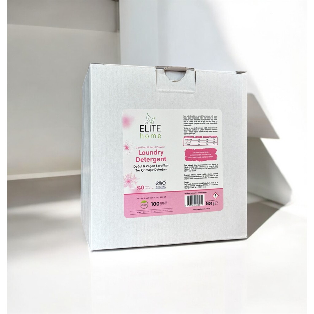 The Elite Home Doğal ve Vegan Sertifikalı Toz Çamaşır Deterjanı ( Lavanta Yağlı ) 2400 G Çamaşır Deterjanı Fiyatı