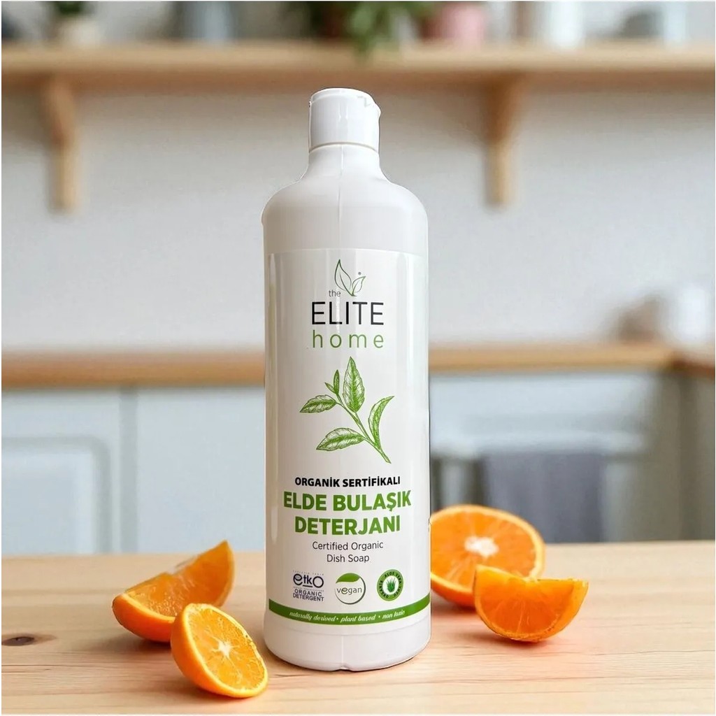 the Elite Home Elde Bulaşık Deterjanı 750 ml Organik Vegan Doğal – Hassas Cilt Dostu Portakal Yağlı Bulaşık Yıkama Fiyatı