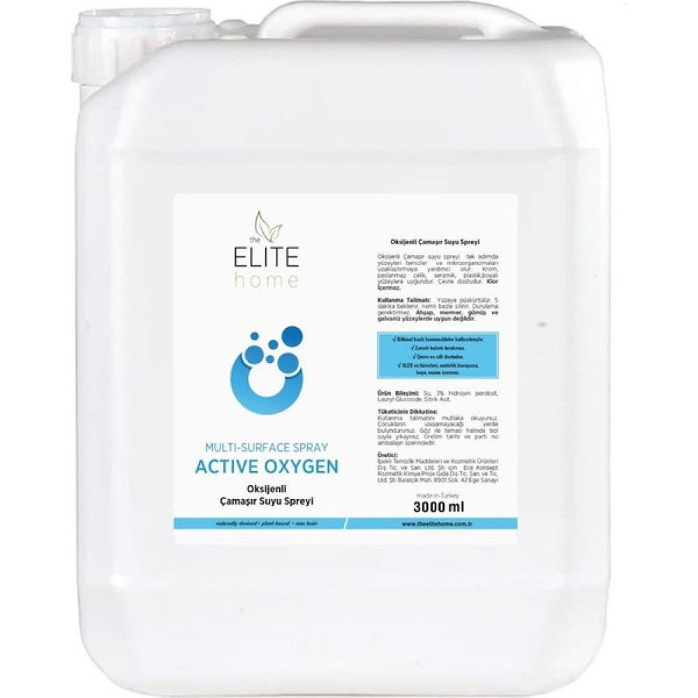 The Elite Home Oksijenli Çamaşır Suyu Spreyi 3 kg Parlatıcı ve Temizleyiciler Fiyatı