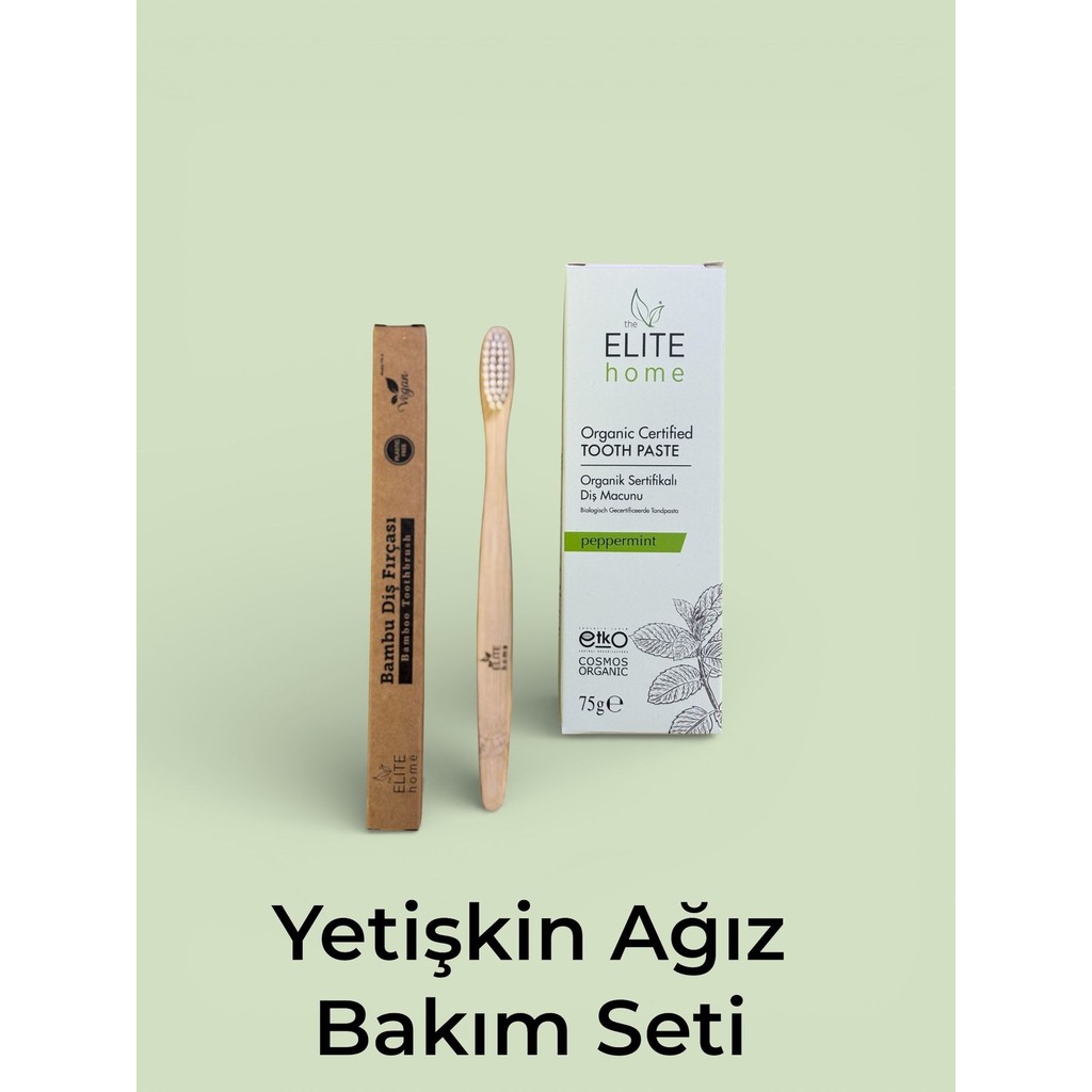 The Elite Home Organik Sertifikalı Diş Macunu ( Yetişkin Ağız Bakım Seti ) Diğer Fiyatı