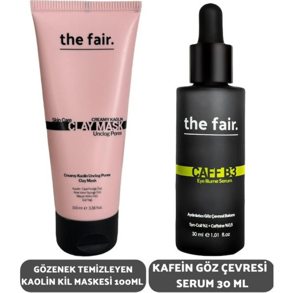 the fair. Gözenek Temizleyen Kaolin Kil Maskesi 100 ml ve Kafein Göz Çevresi Seum 30 ml Göz Kremi Fiyatı