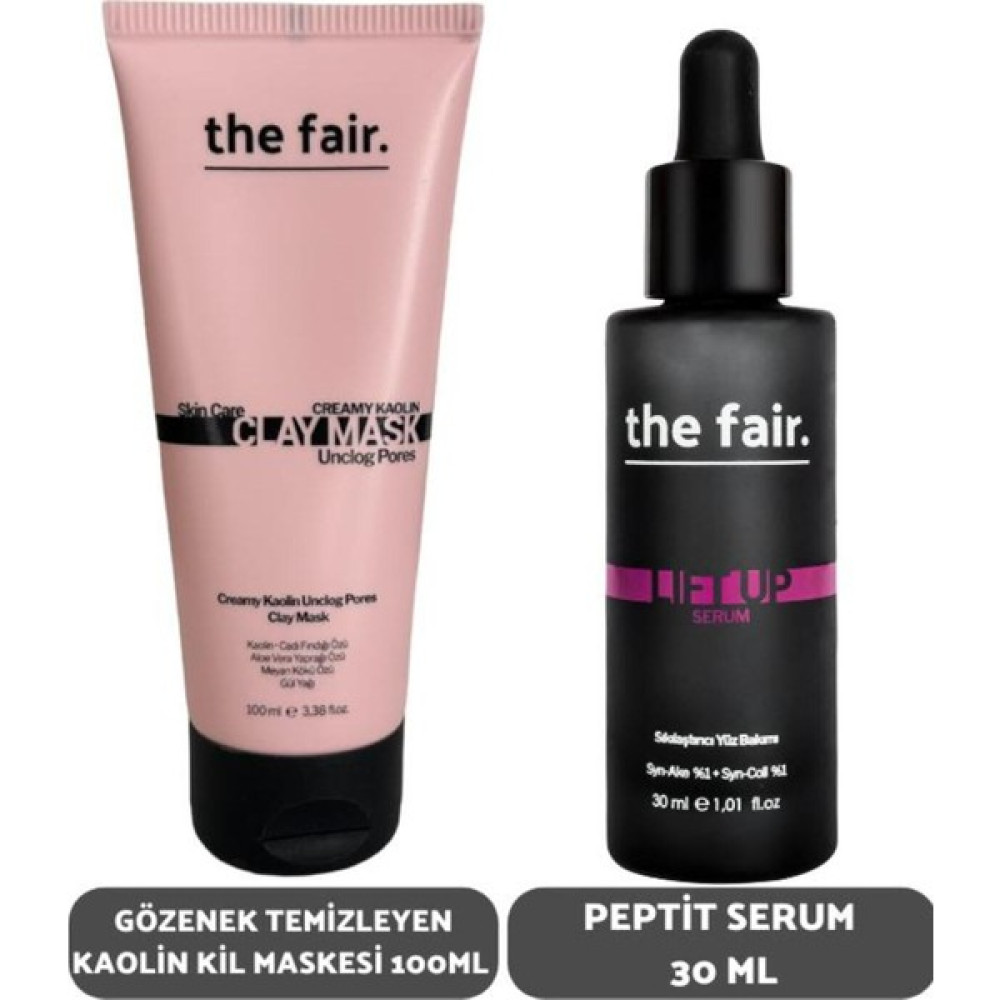 The Fair . Gözenek Temizleyen Kaolin Kil Maskesi 150 Ml Ve Peptit Serum Seti 30 Ml Göz Kremi Fiyatı
