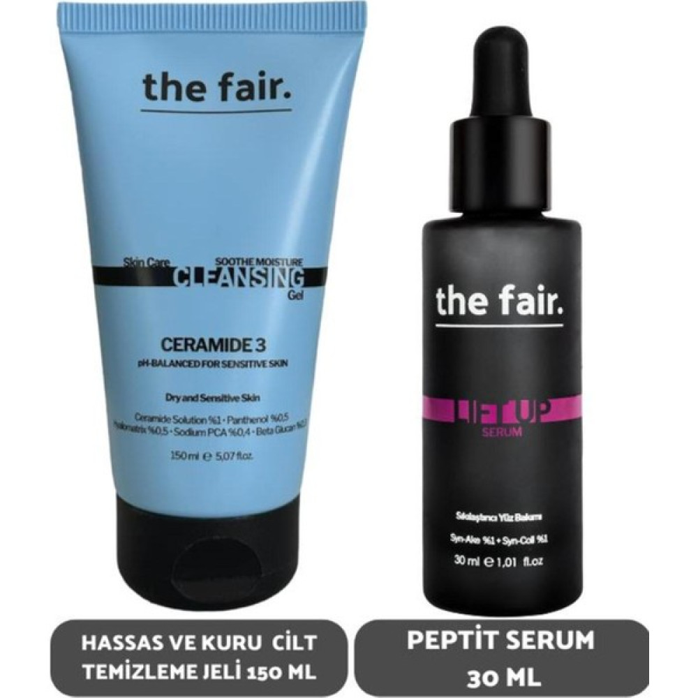 The Fair . Hassas ve Kuru Cilt Temizleme Jeli 150 ml ve Peptit Serum Seti 30 ml Göz Kremi Fiyatı