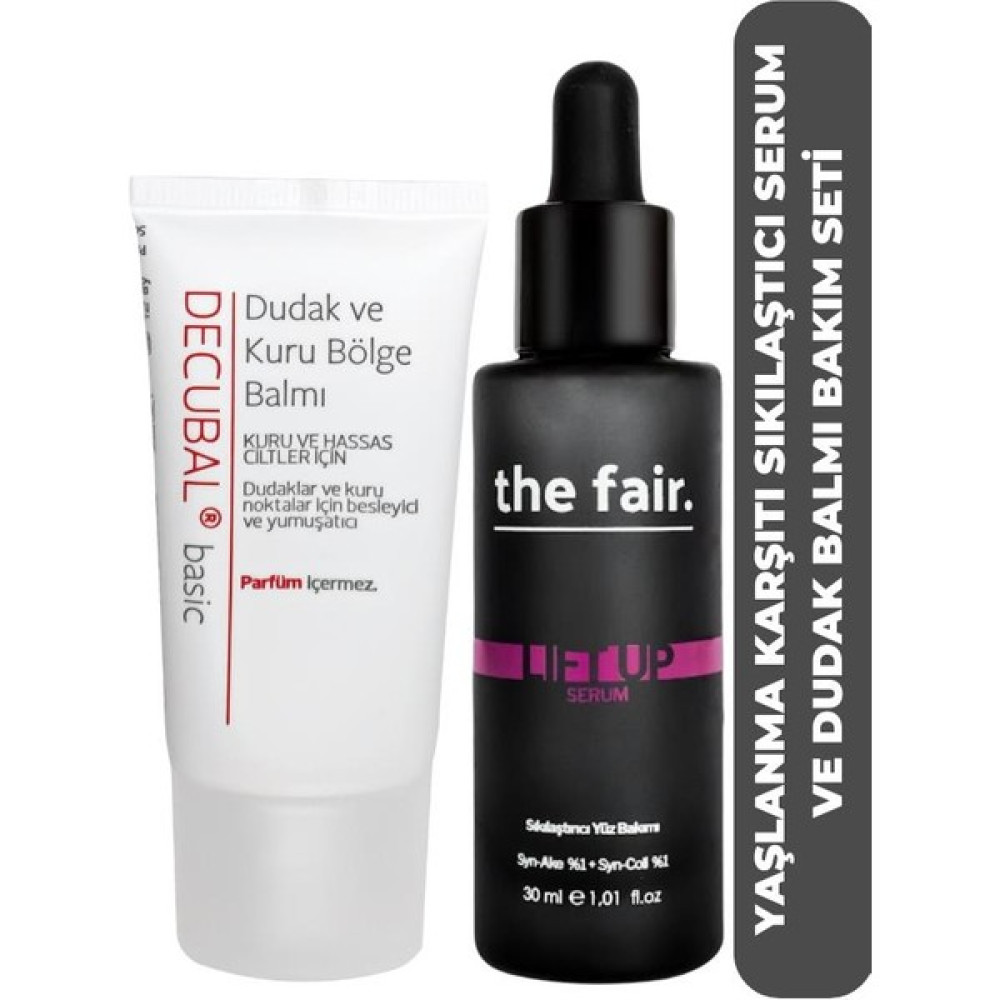 the fair. Lift-Up Now Sıkılaştırıcı Yaşlanma Karşıtı Peptit Serum ve Decubal Dudak ve Kuru Bölge Balmı Anti-Aging / Yaşlanma Karşıtı Fiyatı