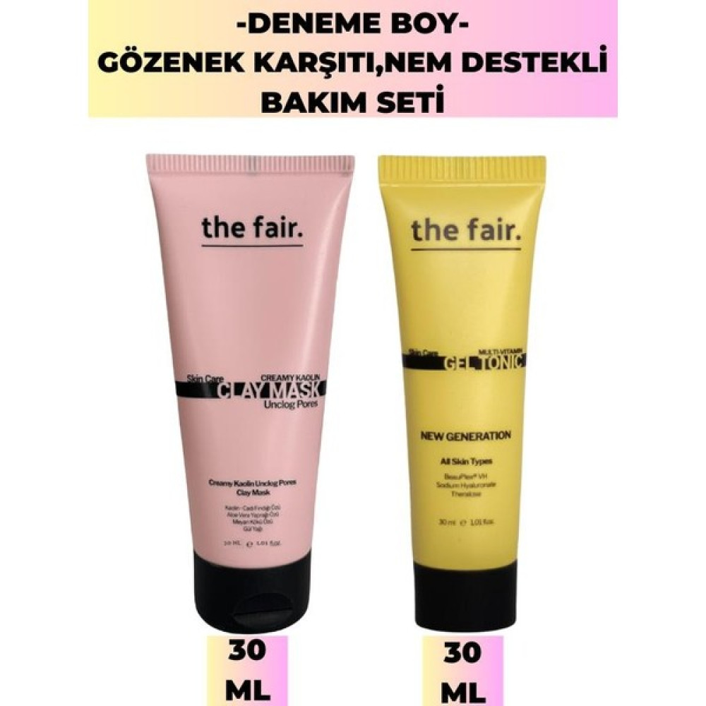 The Fair The Fair. Deneme Boy Gözenek Karşıtı Nem Destekli Bakım Seti Maskeler Fiyatı