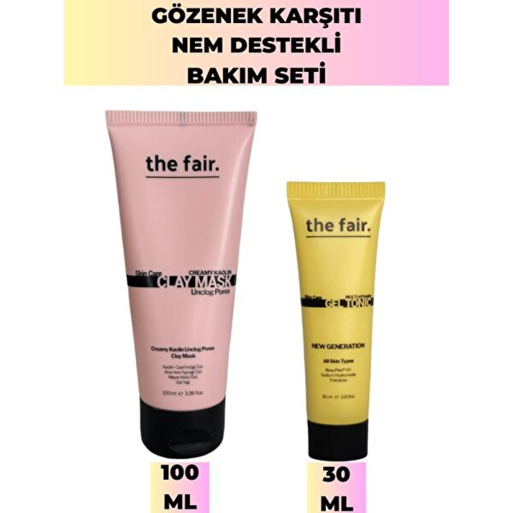 The Fair The Fair. Gözenek Karşıtı Nem Destekli Bakım Seti Maskeler Fiyatı