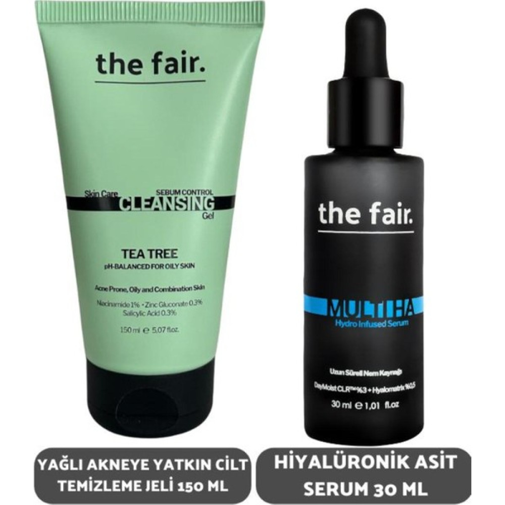 The Fair Yağlı Akneye Yatkın Cilt Temizleme Jeli 150 ml ve Hiyarülonik Asit Serum 30 ml Göz Kremi Fiyatı