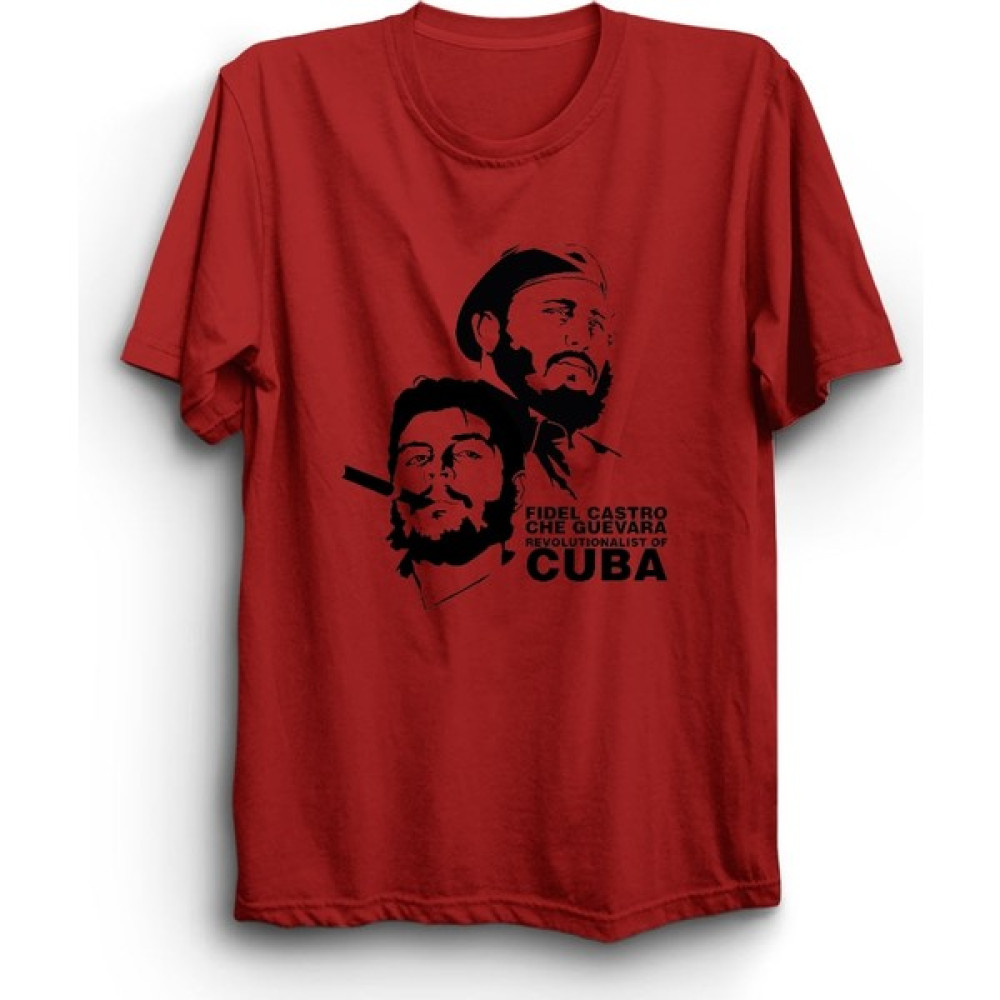 The Fame Che Guevara, Fidel Castro, Revolutionalist Of Cuba, Küba Tişört Erkek T-shirt Fiyatı
