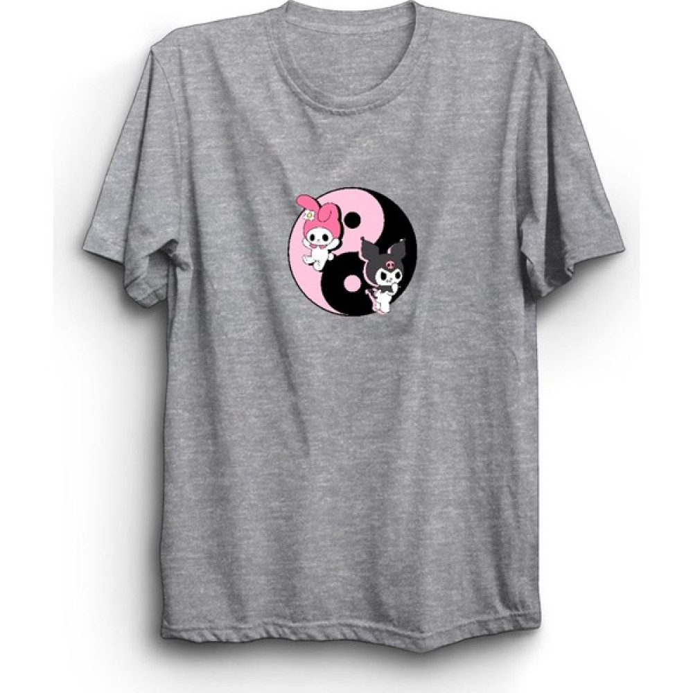 The Fame Kitty And Kuromi, My Melody, Ying-Yang, Zen Tişört Erkek T-shirt Fiyatı