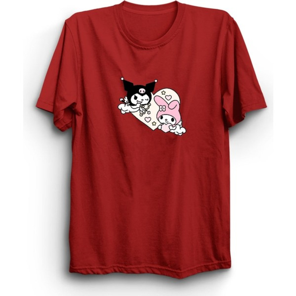 The Fame Kuromi And Kitty, Kalp, Heart Tişört Erkek T-shirt Fiyatı