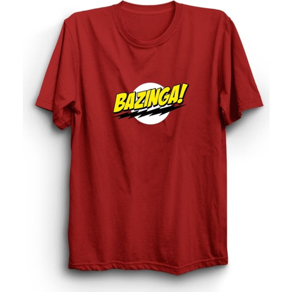 The Fame The Big Bang Theory, Sheldon, Bazinga Logo Tişört Erkek T-shirt Fiyatı