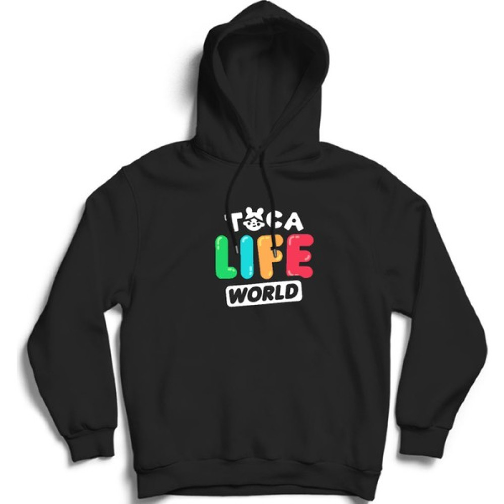 The Fame Toca Life World, Toca Boca, Logo, Oyun, Game Kapüşonlu Sweatshirt Hoodie Erkek Sweatshirt Fiyatı