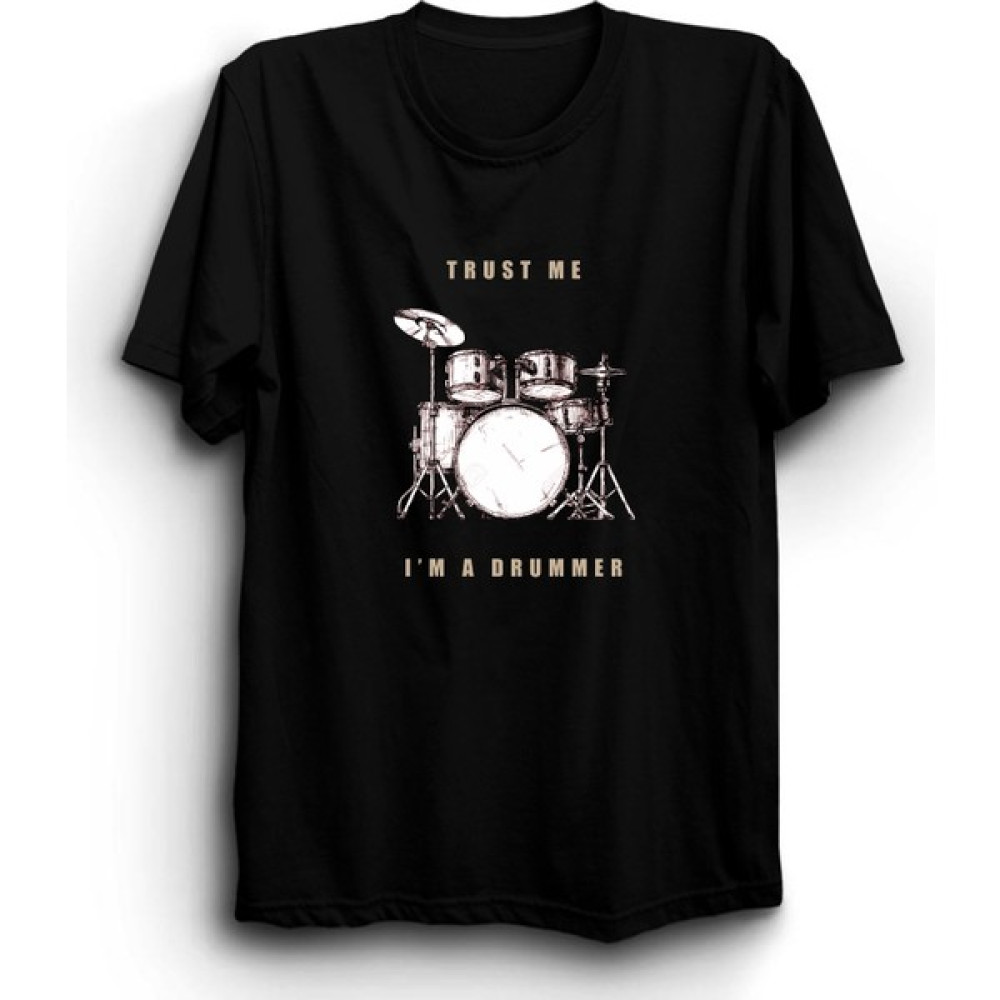 The Fame Trust Me I'm A Drummer, Davul, Bateri, Baterist, Davulcu Tişört Erkek T-shirt Fiyatı