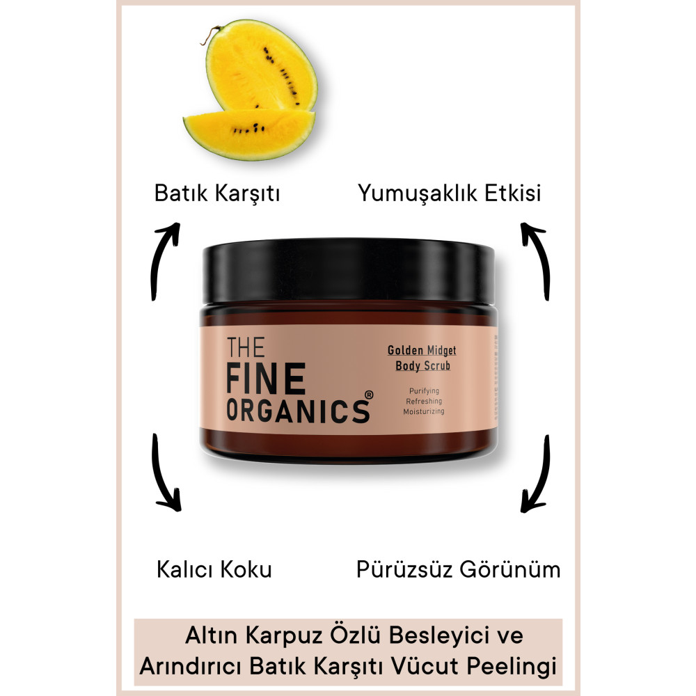 THE FINE ORGANICS Minyatür Altın Karpuz Özlü Besleyici ve Arındırıcı Batık Karşıtı Vücut Peelingi Vücut Bakımı Fiyatı