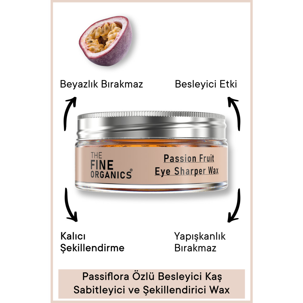 THE FINE ORGANICS Passiflora Özlü Besleyici Kaş Sabitleyici & Şekillendirici Wax 50ml Kaş Makyajı Fiyatı