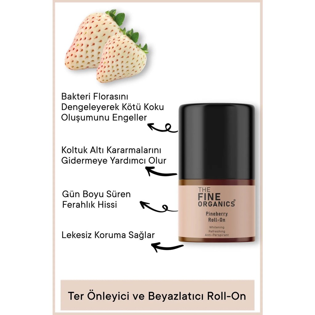 The Fine Organics Ter Önleyici ve Beyazlatıcı Roll-On Deodorantlar Fiyatı