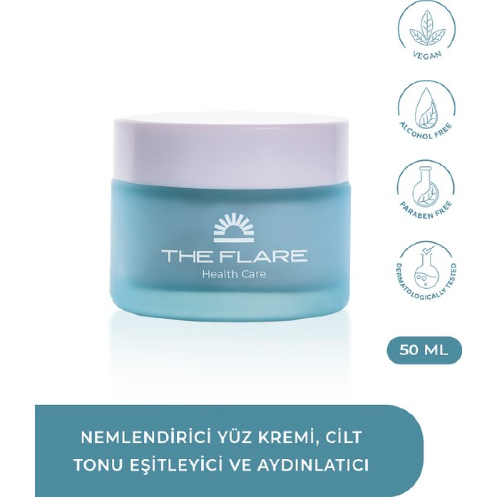 The Flare Health Care Yoğun Nemlendirici Yüz ve Cilt Bakım Kremi - Eşitleyici Aydınlatıcı Tüm Cilt Tipleri 50 ml Nemlendiriciler Fiyatı