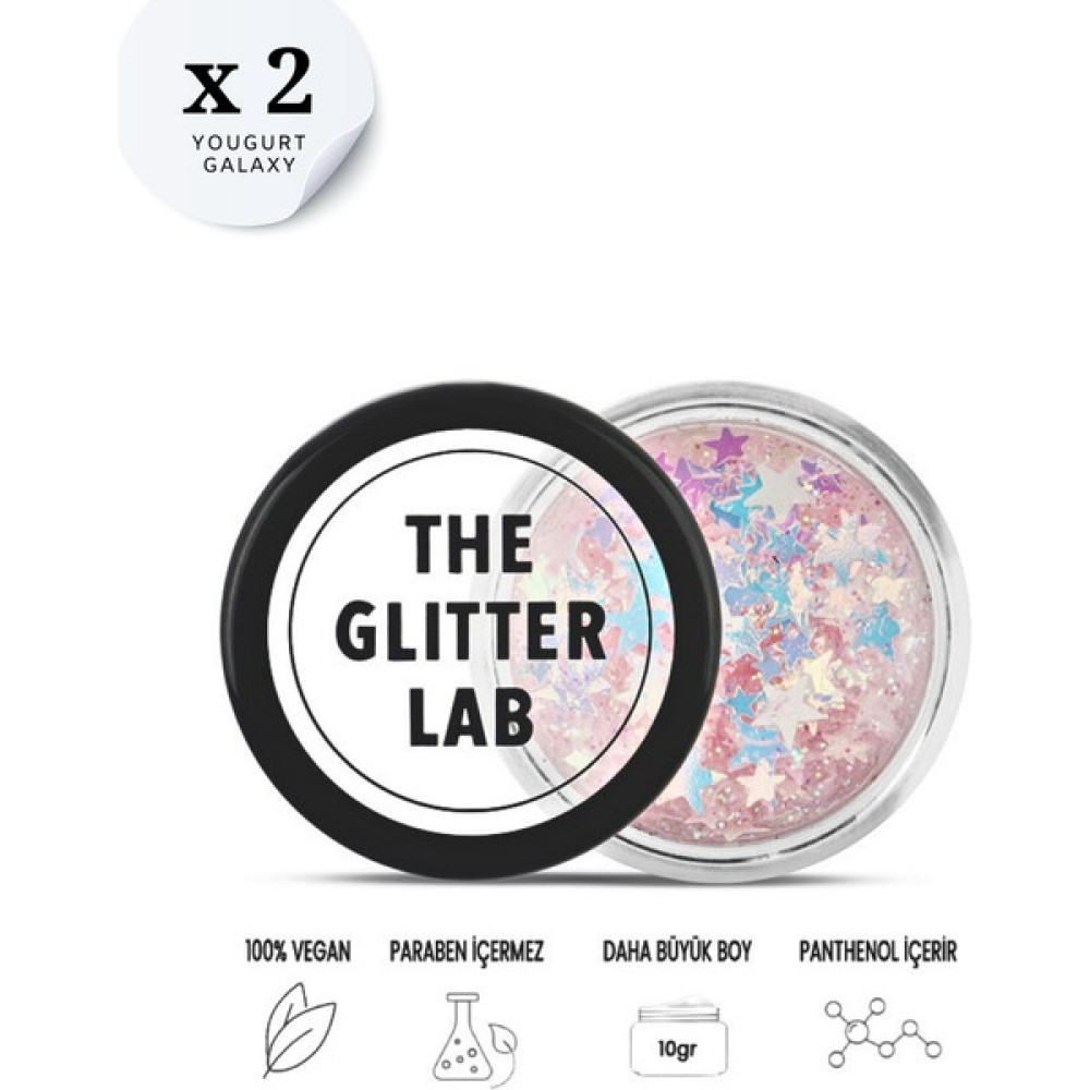 The Glitter Lab 2 Adet Yougurt Galaxy Glitter – Avantajlı Paket Aydınlatıcı Fiyatı